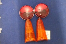 FORD ANGLIA SET PLASTICHE FANALI POSTERIORI  TAIL LIGHT LENSES SET NOS