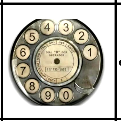 Telefono rotante vintage - rotante,