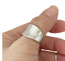 925 Spessa fascia d'argento