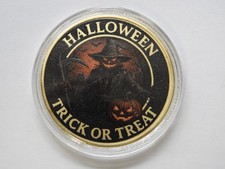 MONEDA HALLOWEEN TRUCO O TRATO