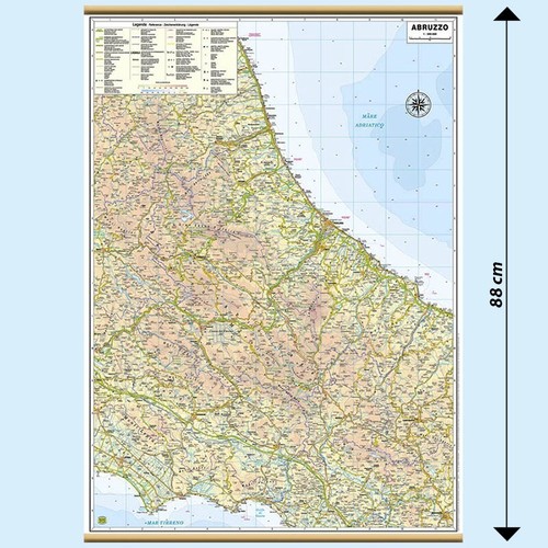 Carta geografica murale - carta,