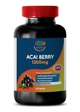 capsule di bacche di acai - bacche di acai 1200mg - stimolatore del metabolismo - 1 flacone