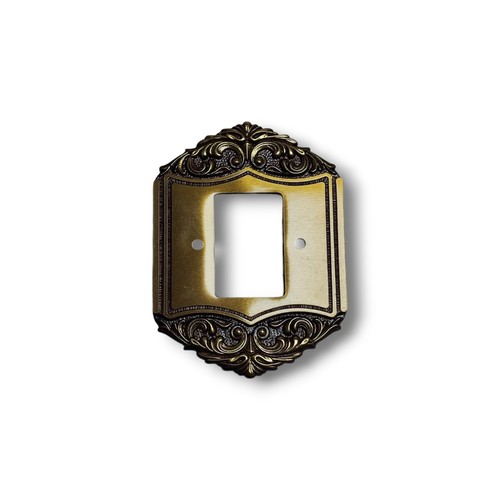 Placca ottone bticino piuma - ottone,