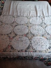 Meravigliosa Tenda Lino Con Inserti Ricamati