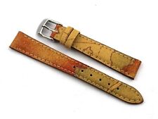 Cinturino Orologio Pelle Beige Stampa Cartina Geografica 14/12mm Lady Accessori