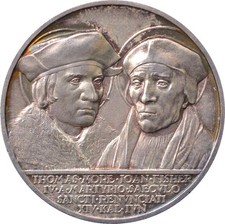 Medaglia  AG Papa Pio XI Anno XIV  FDC  "Canonizzazione More e Fisher"