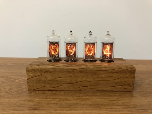Orologio nixie oak jewel - orologio,