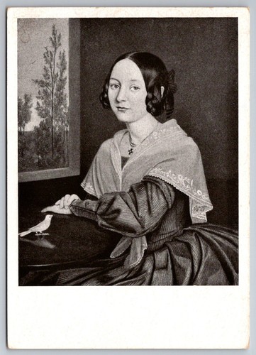 Cartolina ritratto donna - ritratto,