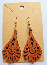 Orecchini in legno boho