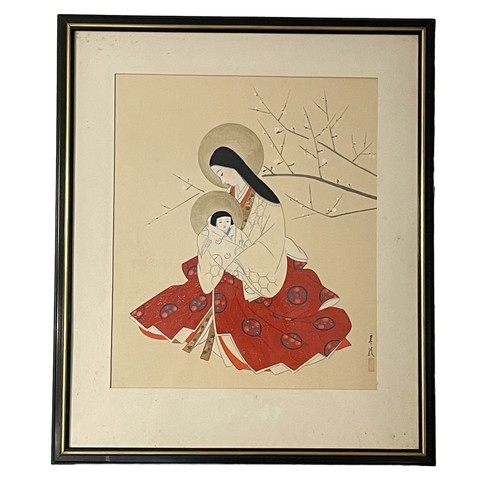 Quadro giapponese madonna con - giapponese,