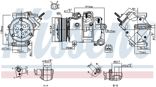 Nissens 890772 compressore - 890772,