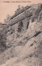 30-187) CARTOLINA VITERBO TOMBA ETRUSCA CASTEL D'ASSO