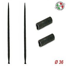 Punta per caricare rotoli di fieno filettata per caricatore frontale ø 36x1400mm