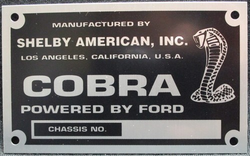 Piastra telaio shelby cobra - piastra,