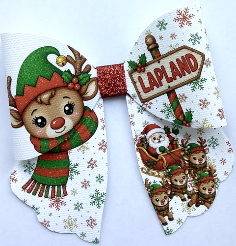 Lapponia natale stampato tela - lapponia,