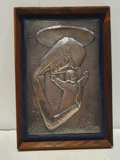 Argento Placca . Madonna con