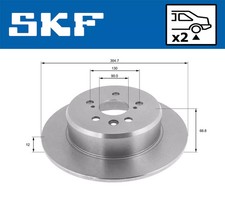 Dischi freno posteriori SKF