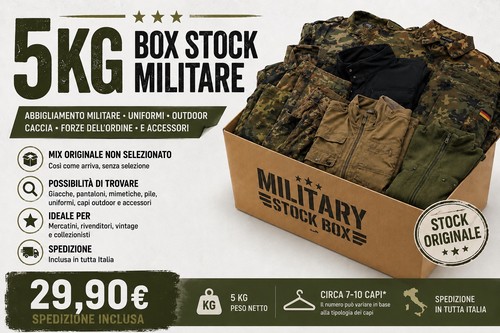 Box abbigliamento militare 5kg - box,