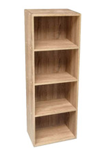 MOBILE LIBRERIA SCAFFALE BASSO MOBILETTO MODERNO DESIGN ROVERE LEGNO 106*40*24cm