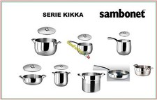 KIKKA SAMBONET PENTOLA CASSERUOLA BOLLILATTE PADELLA COLAPASTA 18/10 52021