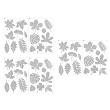  3 Sets/48pcs Vetrofania Per Finestre Adesivo Decorativo Finestra