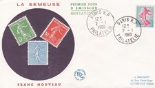 FRANCIA 1960 FDC LA SEMEUSE YT