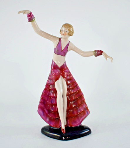 Figurina porcellana art deco - porcellana,