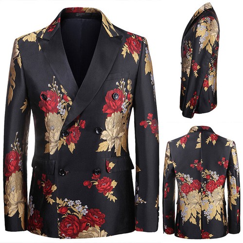 Abito uomo jacquard floreale