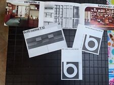 BOFFI CUCINE 2 BROCHURE DEPLIANT + 2 CATALOGHI 1967/68