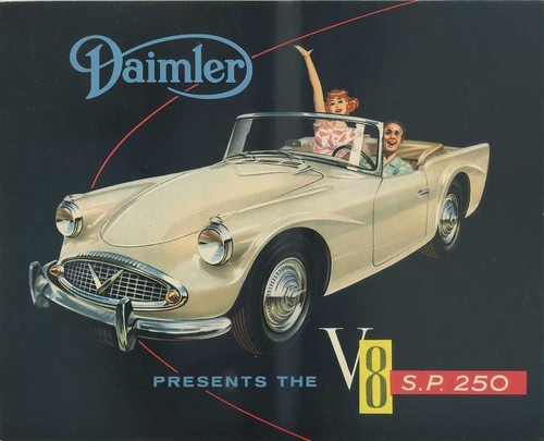 Brochure depliant daimler - daimler, v8