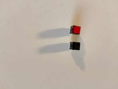 10pz mini pulsante quadrato - 10pz,