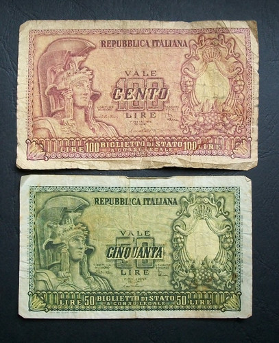 100 lire italia - 100,