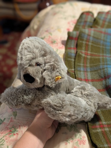 Steiff dog plush western - dog,