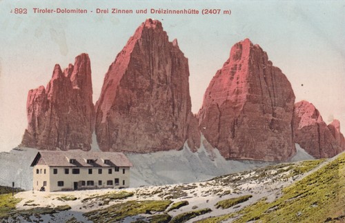 Cartolina belluno le tre - di, ,le
