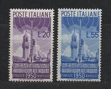 Repubblica 1950 - Radiodiffusione - Nuovi Gomma Integra MNH** - Certificato