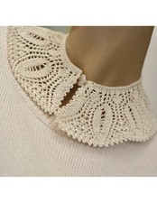 COLLETTO  AD UNCINETTO BAMBINA CREMA