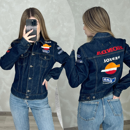 Giacca gas denim honda - gas, repsol