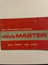 manuale uso e manutenzione Atala Master Hydro / LF3M/LLTRE