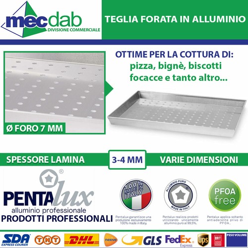 Teglia forata alluminio - teglia,