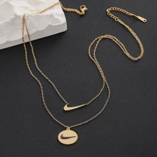 Collana catena doppio ciondolo