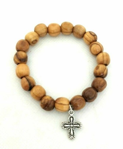 Bracelet olive wood rosary - wood,