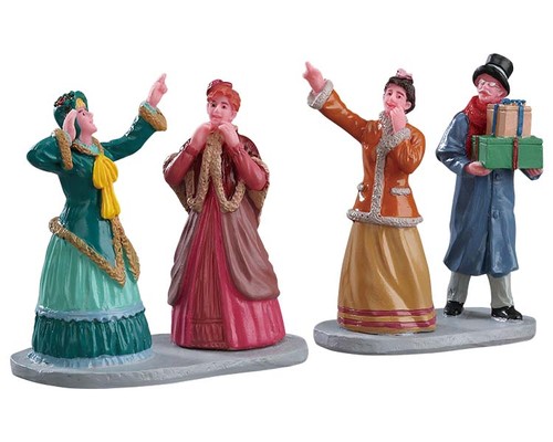 Lemax window shoppers set - lemax,