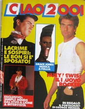 CIAO 2001 3 1986 Huey Lewis Duran Duran Simple Minds Grace Jones Guccini Rambo