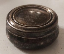 ANTICO COFANETTO PORTA PILLOLE IN ARGENTO 800 - ANNI '40/'50 -