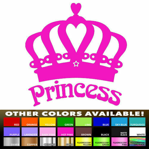 Adesivo principessa corona - adesivo,