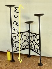 Porta candela in ferro vintage