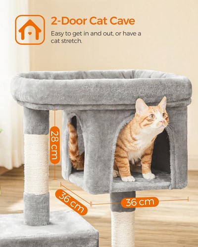 Albero per gatti con - , ampie