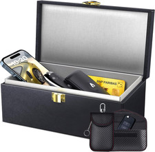 Faraday Box per Chiavi Dell'Auto, Scatola Faraday Extra Grande, 22 X 13 X 10,5 C