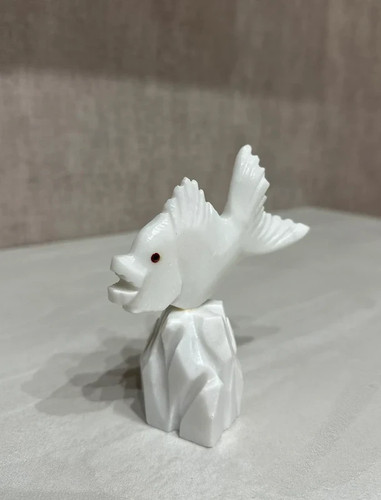 Pesce scultoreo marmo - scultoreo, in