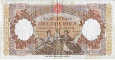 Banconota ITALIA Repubblica 10000 Lire "Regina Del Mare", decreto 24.03.1962